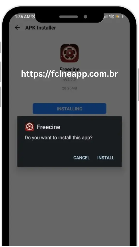 Freecine 3.0.4 18 Instalar o Freecine APK:
